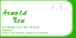 arnold neu business card